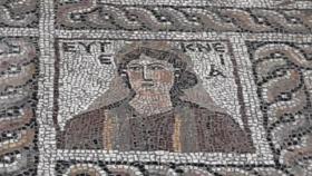 El mosaico hallado en la ciudad de Flaviapolis.