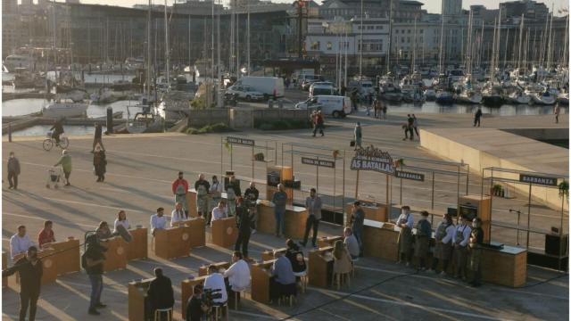 Grabación de Come a comarca en A Coruña.