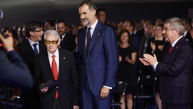 Josep Lluís Vilaseca, junto al rey Felipe VI