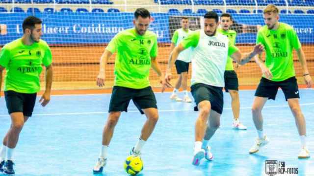 Imagen de un entrenamiento del Viña Albali. Foto: ACP (FS Valdepeñas)