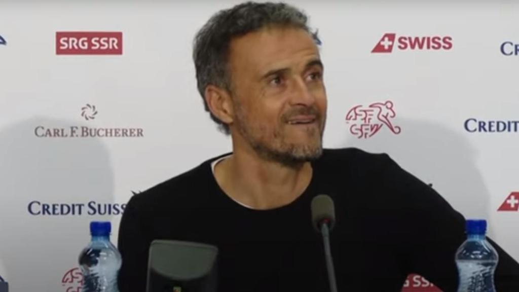 Luis Enrique, en rueda de prensa