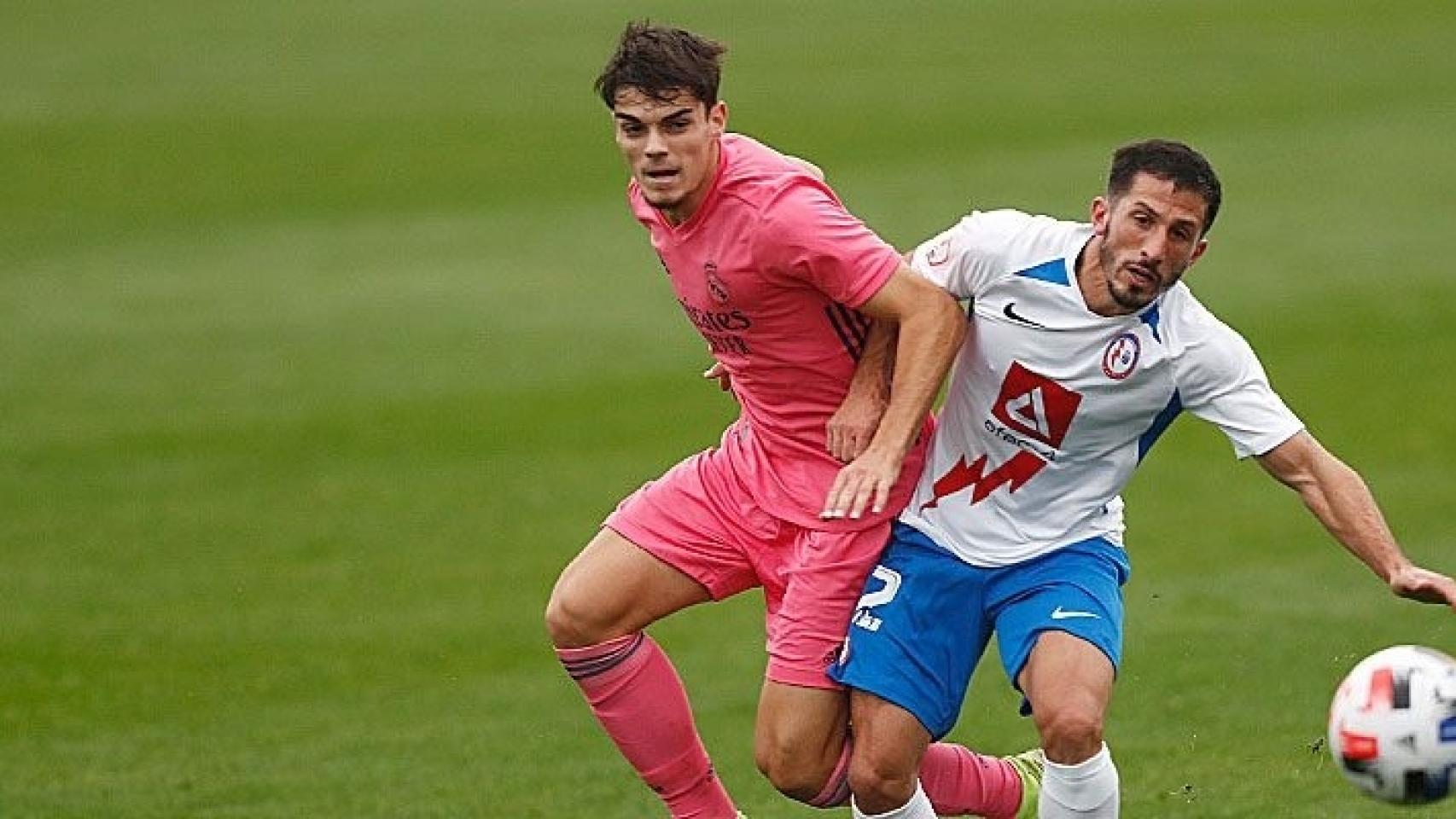 Una imagen del   Rayo Majadahonda - Real Madrid Castilla