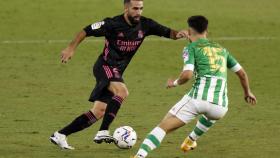 Dani Carvajal, en un partido de esta temporada con el Real Madrid