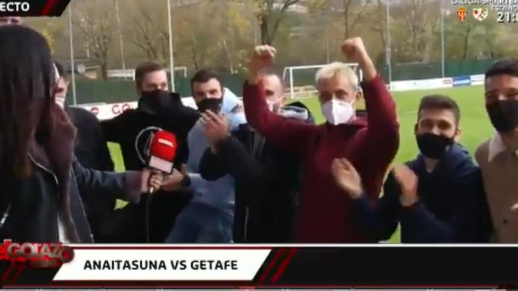 Los jugadores del Anaitasuna, en directo en El Golazo de Gol