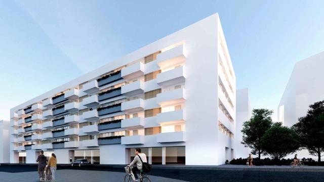 Las viviendas proyectadas para el barrio de Xuxán, en A Coruña.