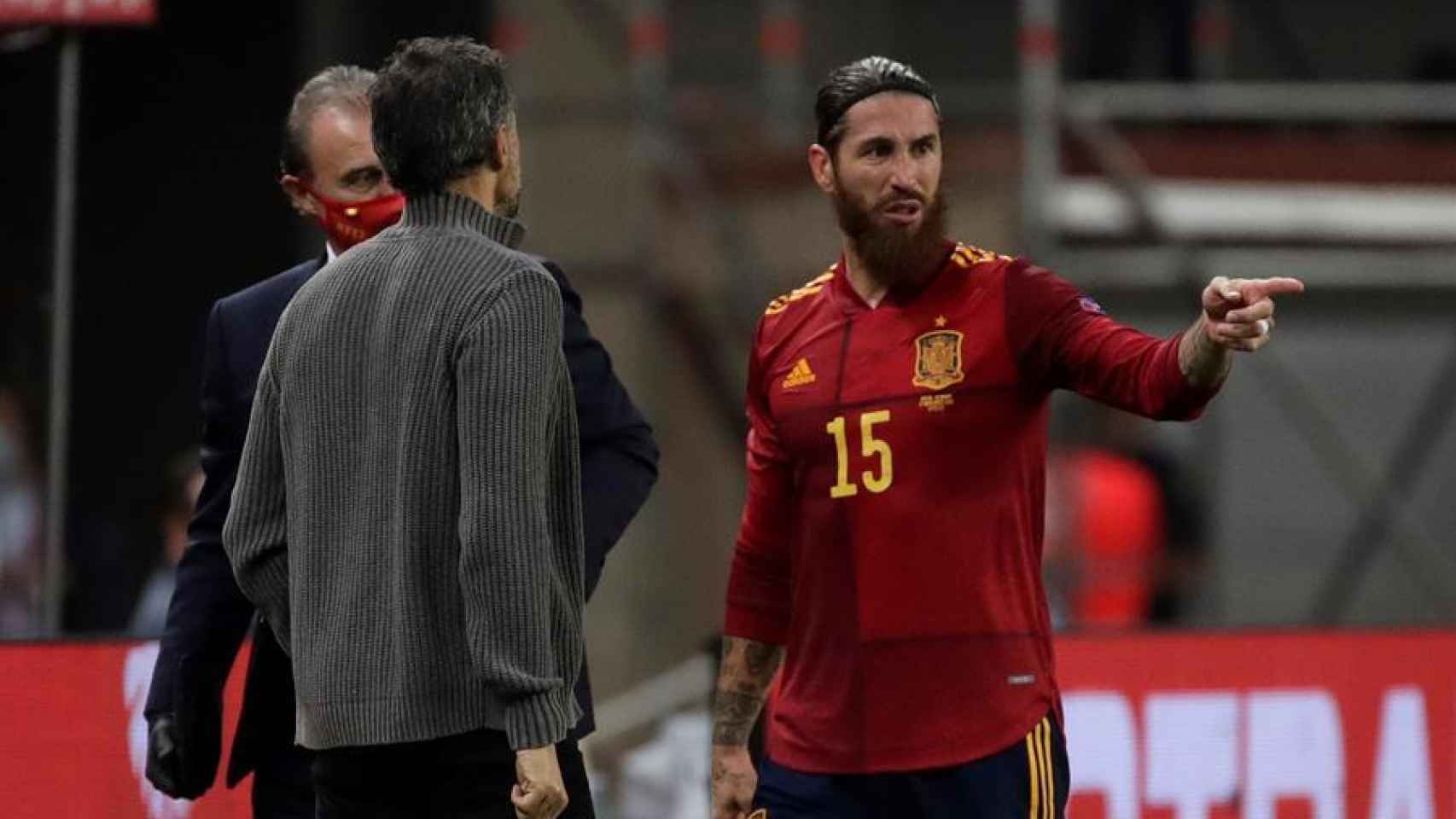 Sergio Ramos, en el España - Alemania de la UEFA Nations League
