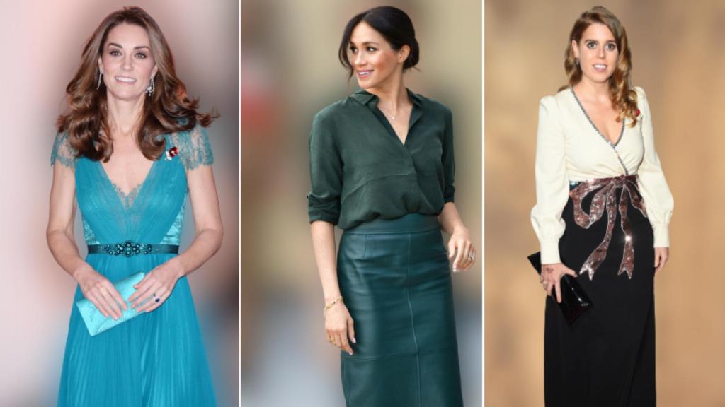 Kate Middleton, Meghan Markle y Beatriz de York.