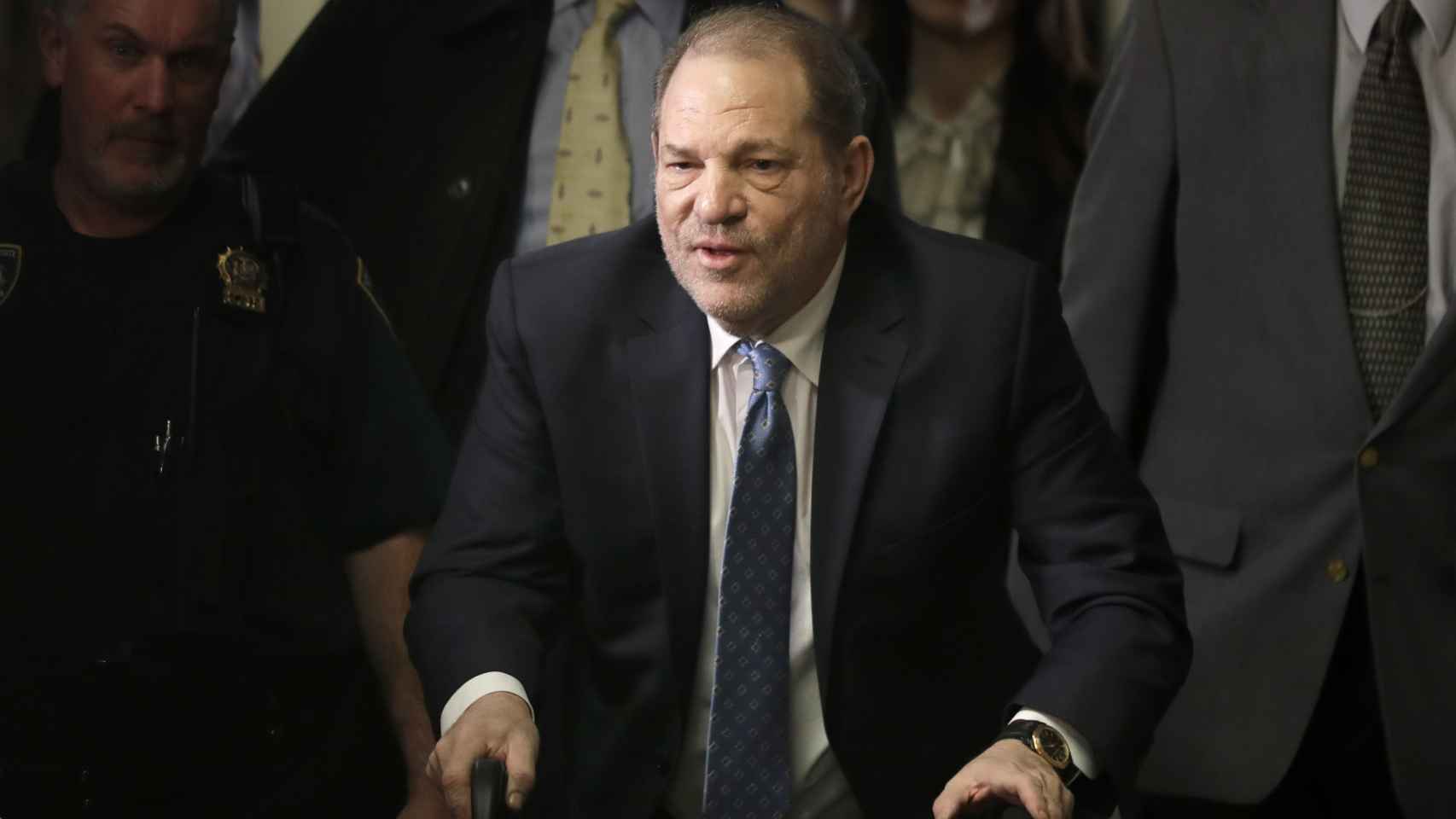 Harvey Weinstein durante el juicio en Nueva York.