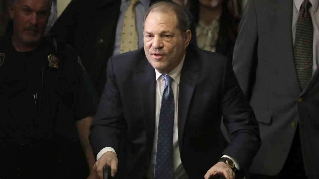 Harvey Weinstein durante el juicio en Nueva York.