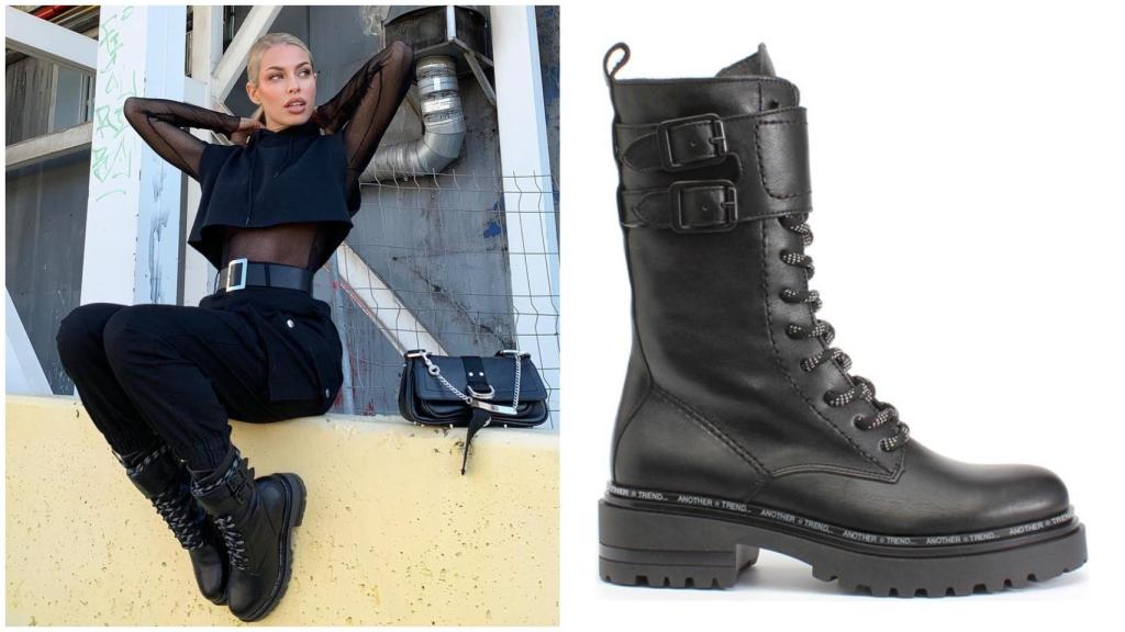 Jessica Goicoechea con bota de Alpe Woman Shoes.