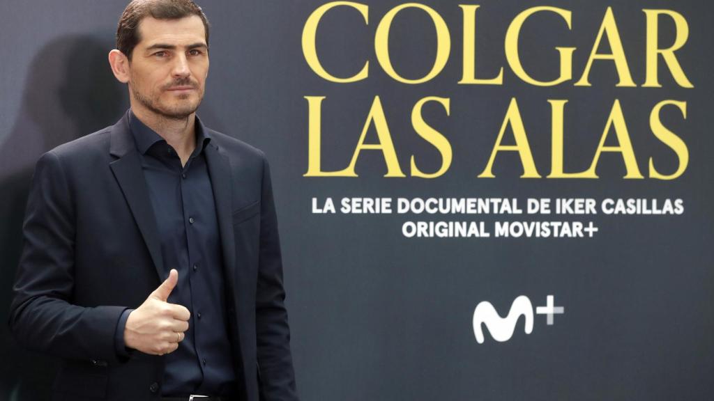 Iker Casillas, en la presentación de 'Colgar las Alas'