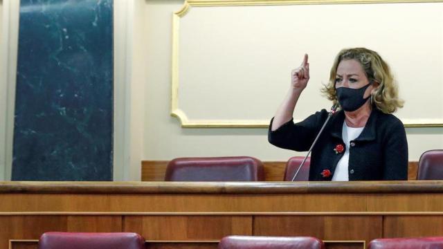 Ana Oramas en el Congreso de los diputados este miércoles.