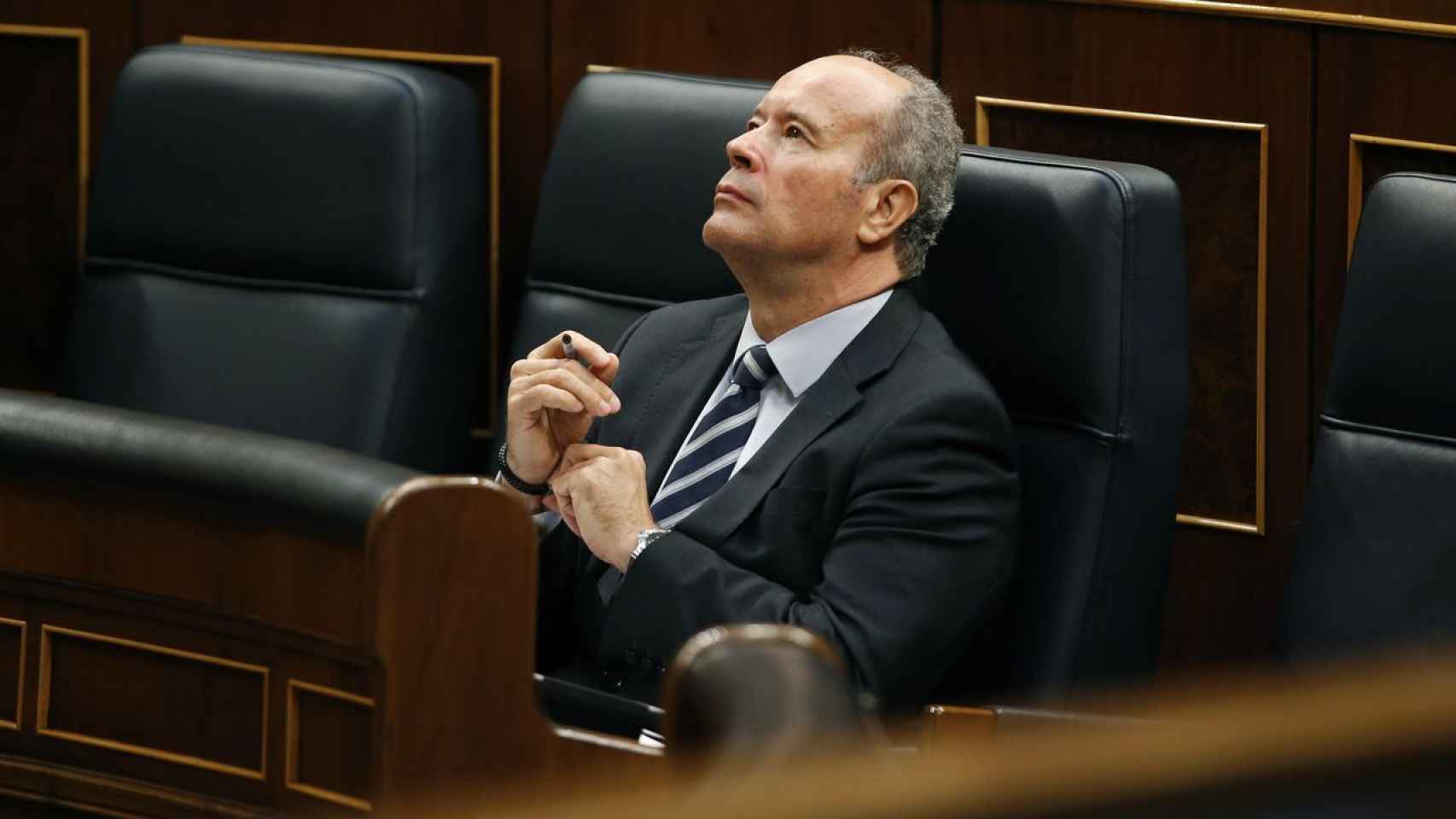 El ministro de Justicia, Juan Carlos Campo, en el Congreso.