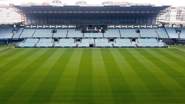 El estadio de Balaídos durante el mes de abril de 2020.