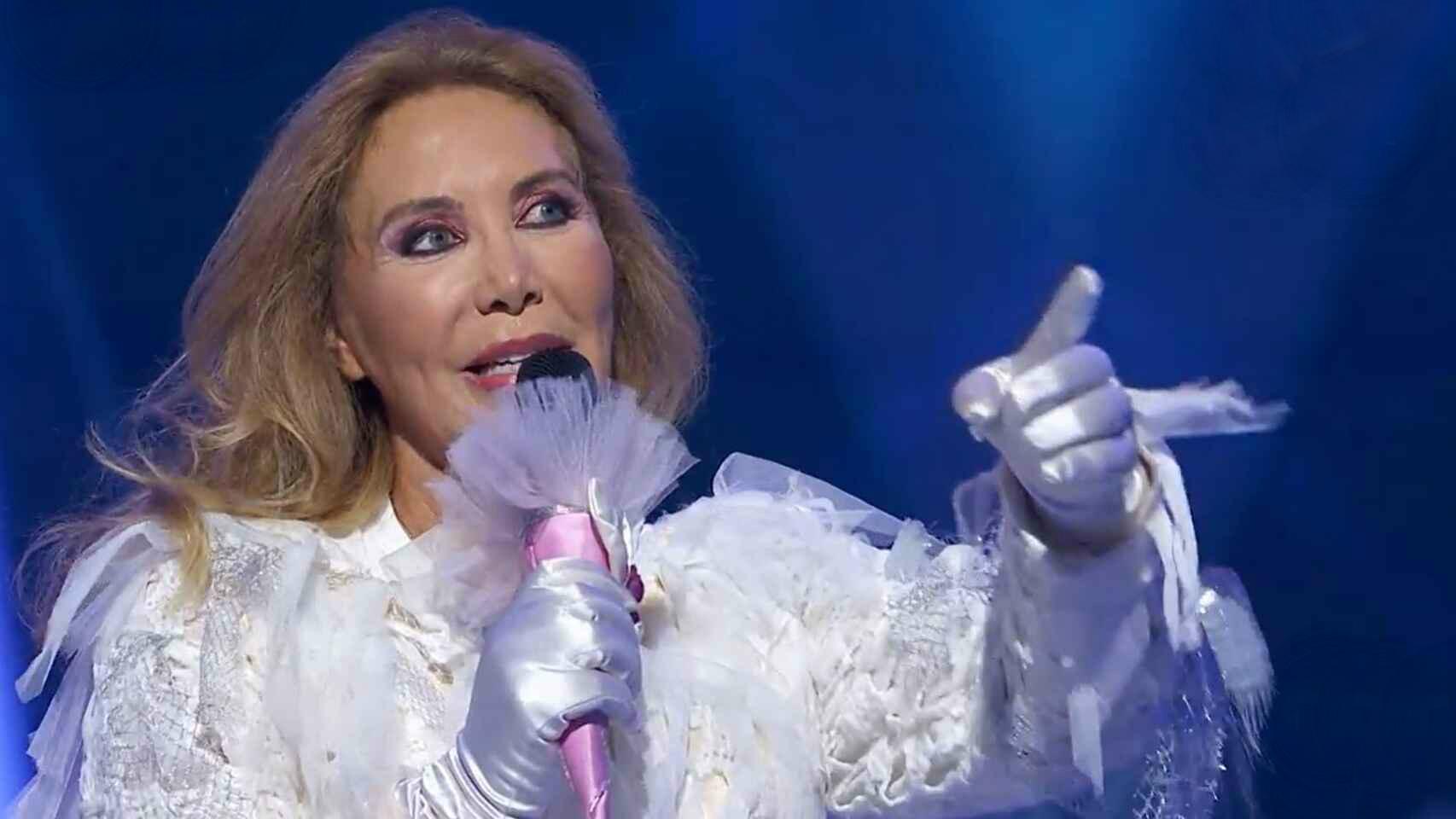 Norma Duval tras quitarse la máscara en 'Mask Singer'.