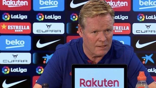 Koeman, en rueda de prensa