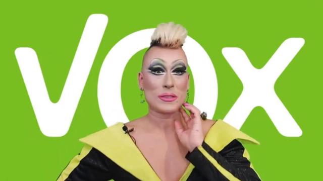 Madame Perlan en uno de sus vídeos explicando su apoyo a VOX