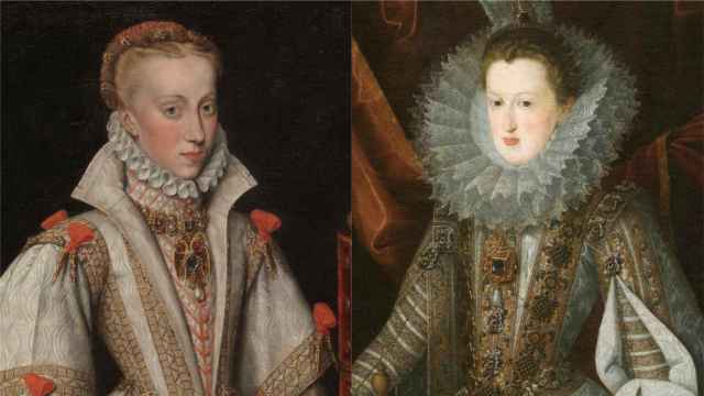 Retratos de las reinas Ana y Margarita de Austria.