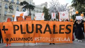 Imagen de archivo de una manifestación contra la Ley Celaá (EP)