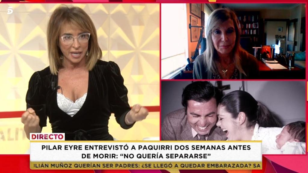 María Patiño y Pilar Eyre han hablado sobre la entrevista póstuma a Paquirri, en 'Socialité'