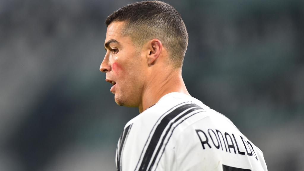 Cristiano Ronaldo, en un partido de la Juventus de Turín en la temporada 2020/2021