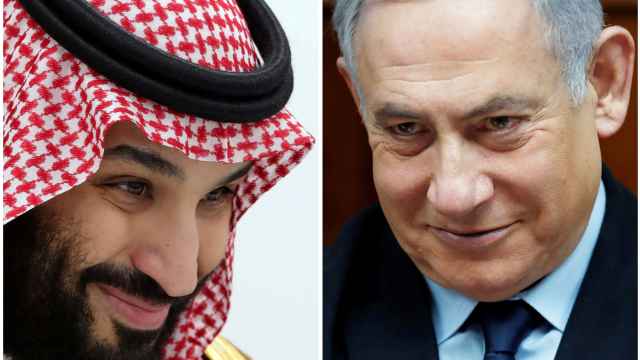 A la izquierda, el príncipe saudí Mohamed Bin Salman. A la derecha, el primer ministro israelí, Benjamin Netanyahu.
