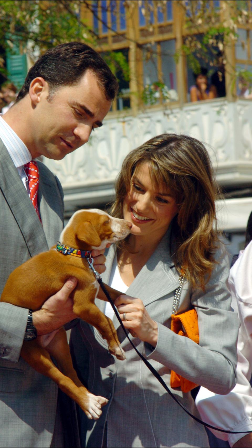 Felipe y Letizia en mayo de 2005 en una visita oficial a las islas Baleares.