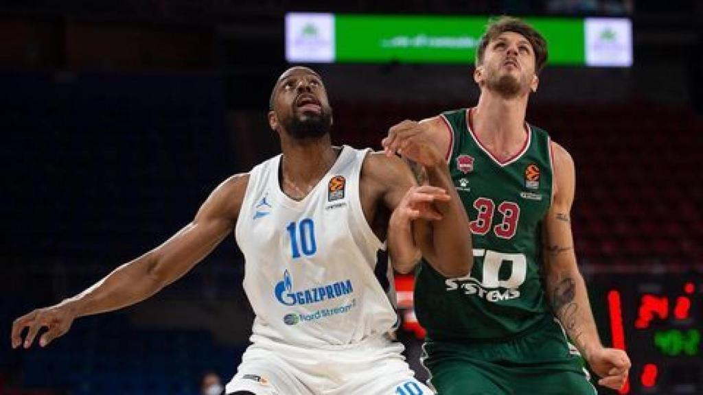 Achille Polonara, en el Baskonia - Zenit de la Euroliga. Foto: Instagram (@baskonia1959)