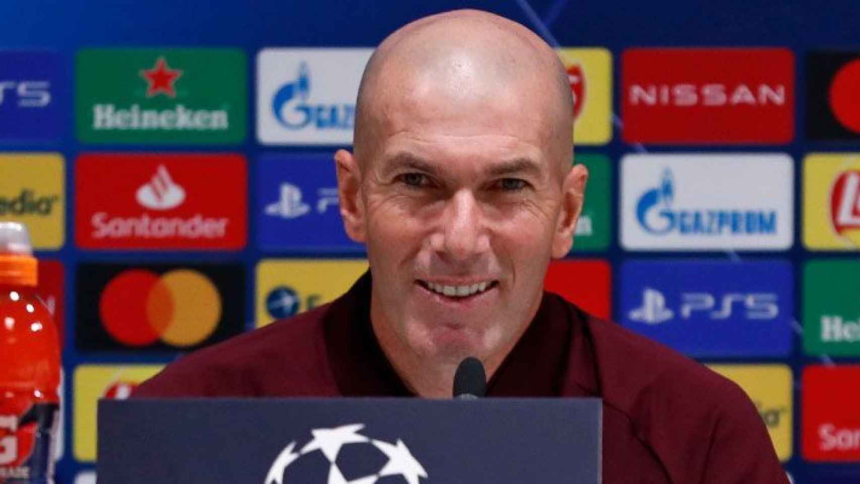 Zidane, en rueda de prensa de la Champions League 2020/2021