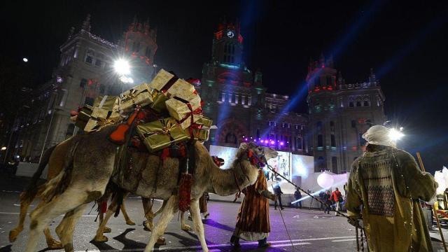 Un rey mago en Madrid en una cabalgata oficial.