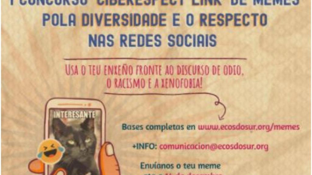 La ONG coruñesa Ecos do Sur crea un concurso de memes por la diversidad y respeto en redes