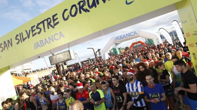 Participantes en la carrera San Silvestre de 2019.