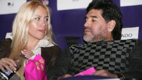 Verónica Ojeda y Maradona, en Buenos Aires.