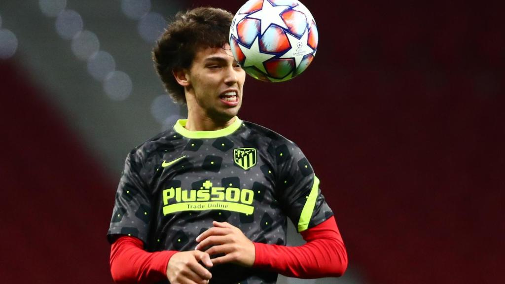 Joao Félix entrenando con el Atlético