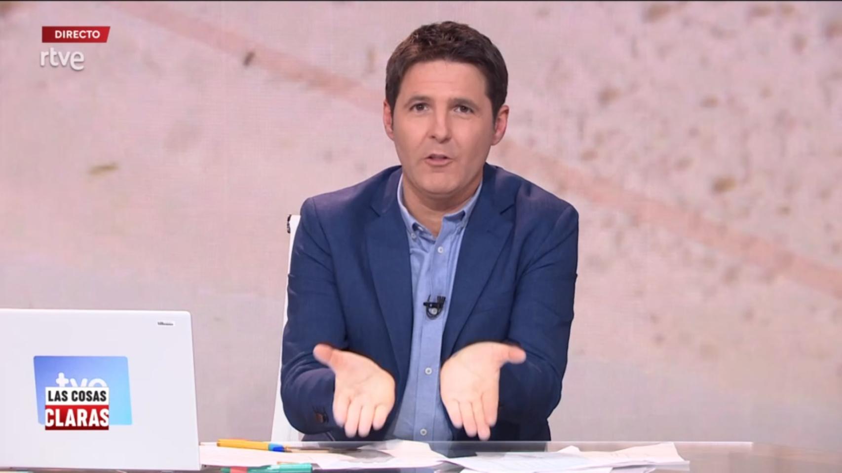 Jesús Cintora en 'Las cosas claras' (RTVE)