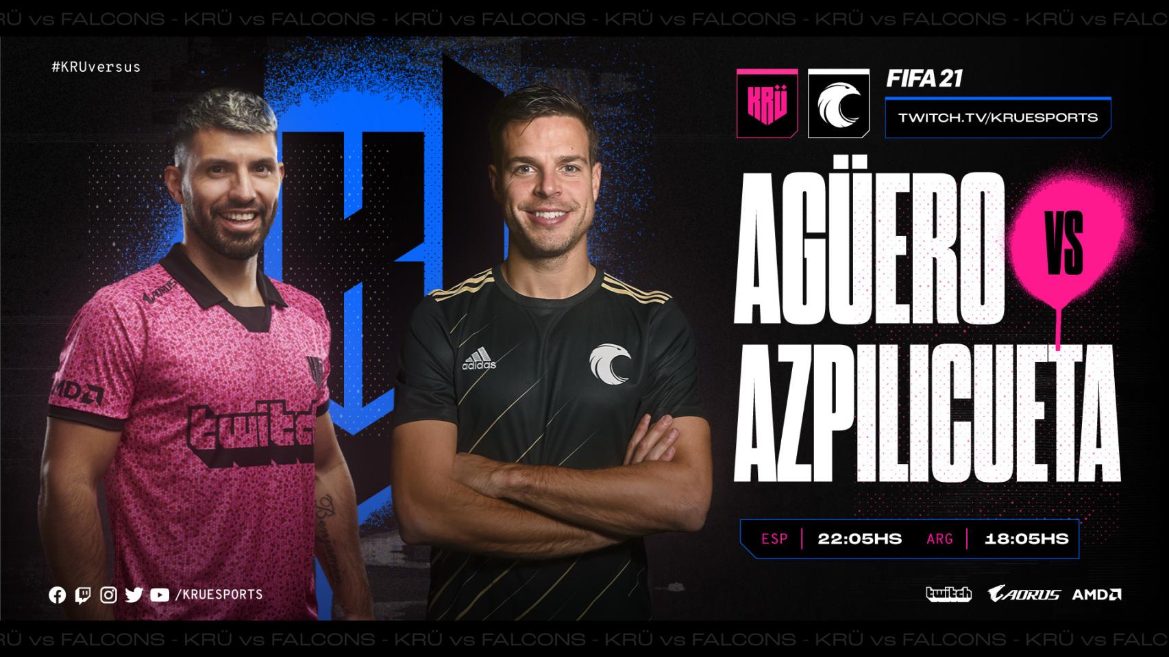 Agüero vs. Azpilicueta, en el debut de KRÜ