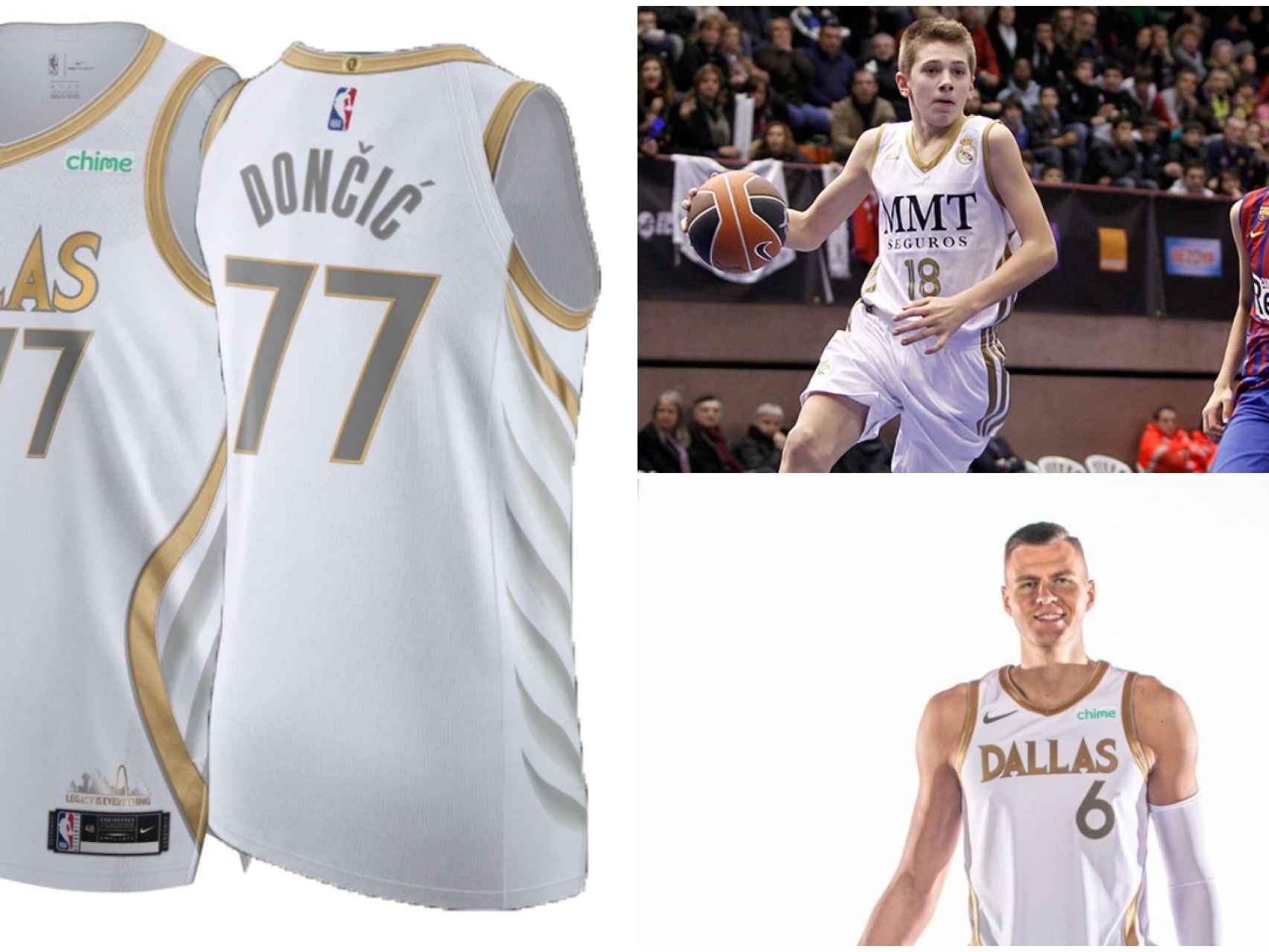 Los Dallas Mavericks se copian de la camiseta del Real Madrid y Doncic reacciona