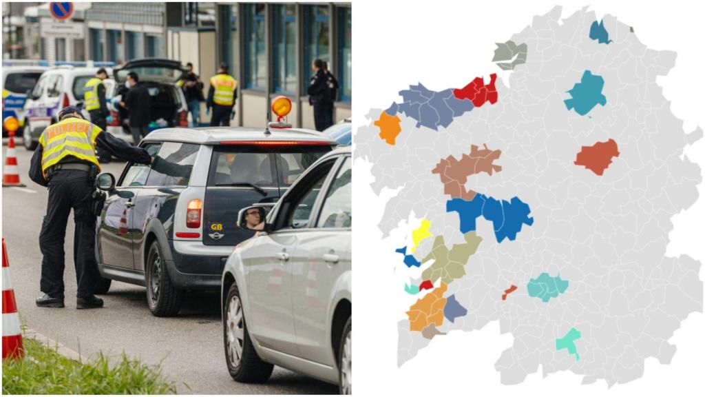 El nuevo mapa de las restricciones en Galicia: dónde se puede ir y adónde no