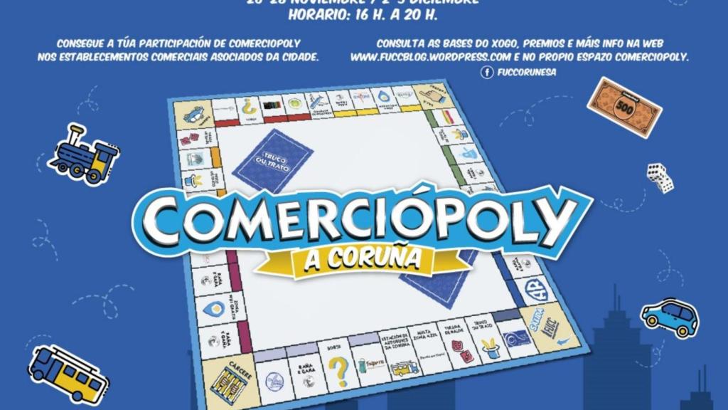 Cartel de la iniciativa Comerciopoly