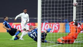 Rodrygo Goes, marcando al Inter de Milán
