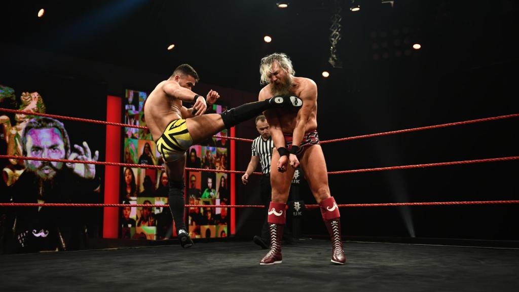 A-Kid, durante su pelea contra Trent Seven en la final de la Heritage Cup