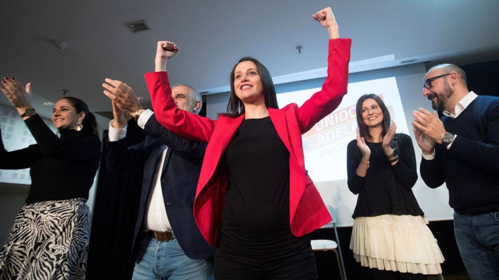 Inés Arrimadas, en un acto con afiliados.