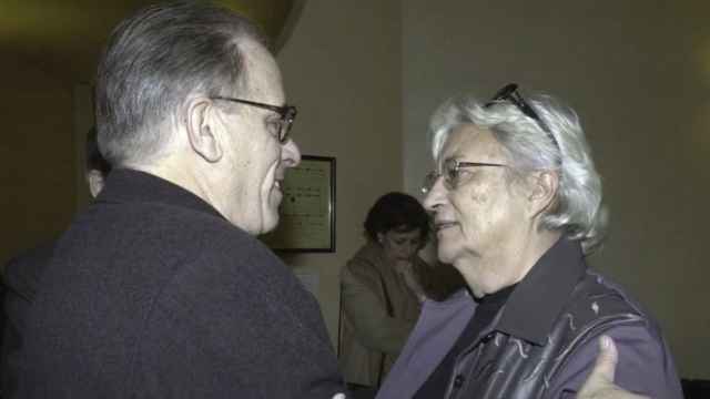 Miguel Ángel Gozalo junto a Mariví Romero en 2003.