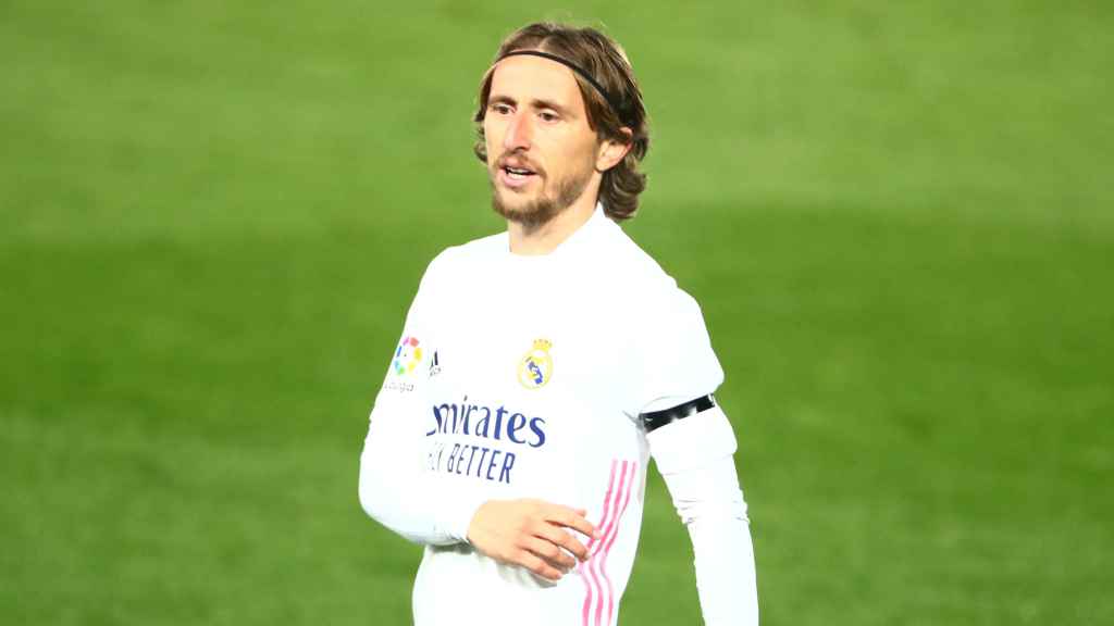 Luka Modric, en un partido del Real Madrid