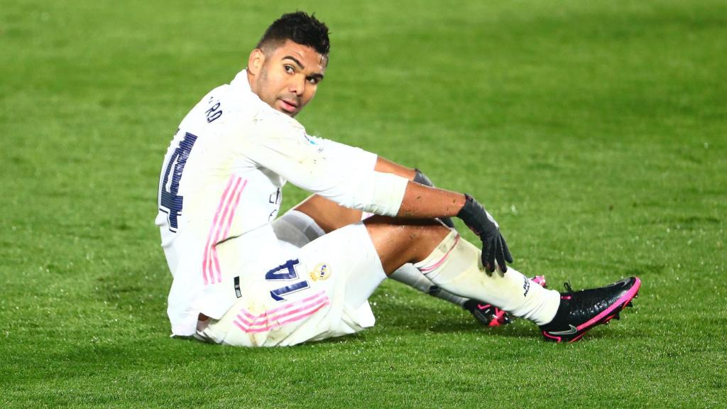 Casemiro, en un partido del Real Madrid