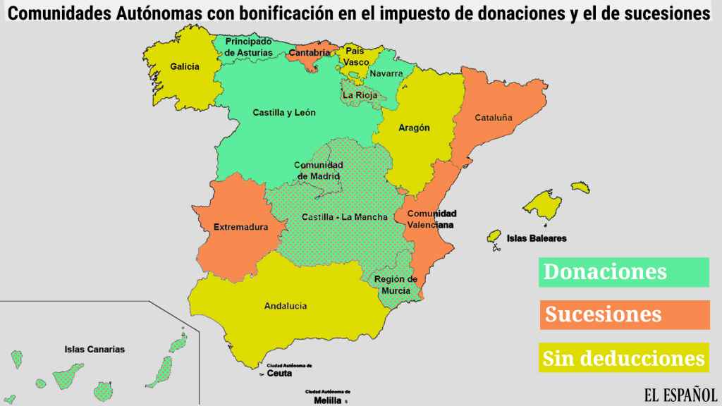 Mapa fiscalidad España