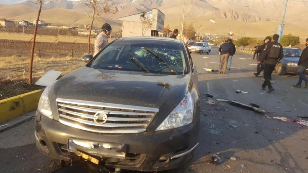 Coche del científico Mohsen Fakhrizadeh