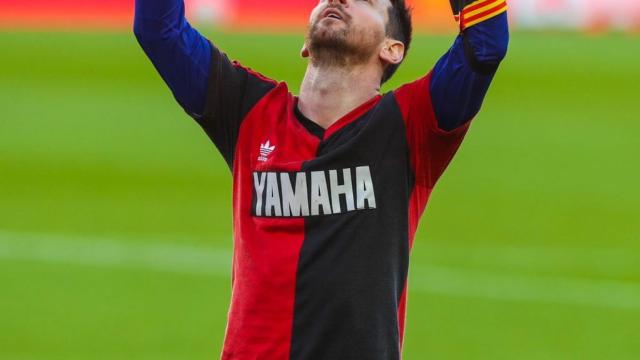 Leo Messi y su homenaje a Maradona en el partido ante Osasuna