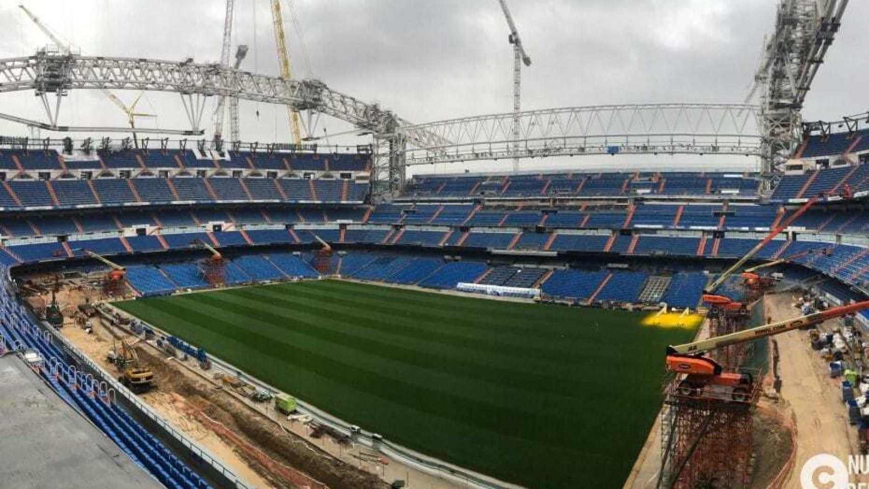 Foto de las obras del Estadio Santiago Bernabéu durante el mes de noviembre de 2020. Foto: nuevoestadiobernabeu.com