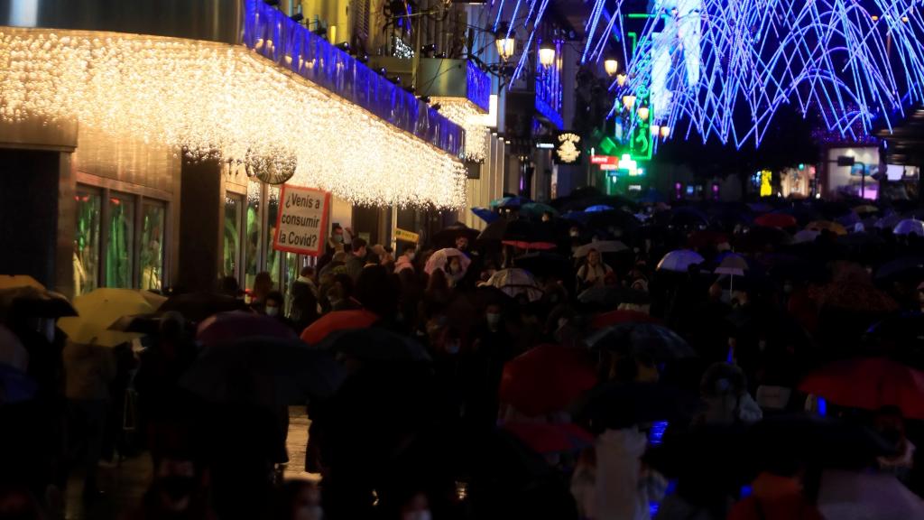 En centro de Madrid, el pasado viernes.